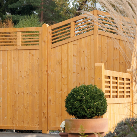 BM Massivholz Zaunserie Linear