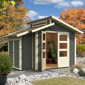 Stufendach Gartenhaus