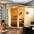 Sauna mit Eckeinstieg Sauna mit Eckeinstieg