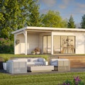 Gartenhaus mit Schiebetür Gartenhaus mit Schiebetür