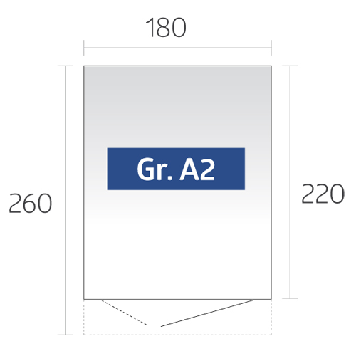 B 180 x T 260 cm (Gr. A2) Varianten Bild