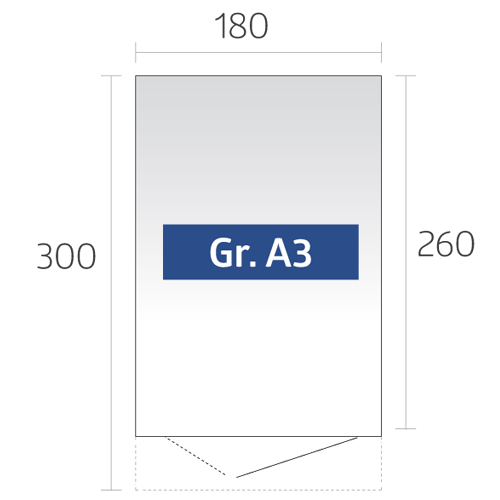 B 180 x T 300 cm (Gr. A3) Varianten Bild