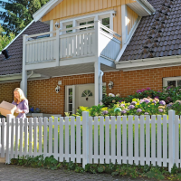 T&J Kunststoff-Vorgartenzaun