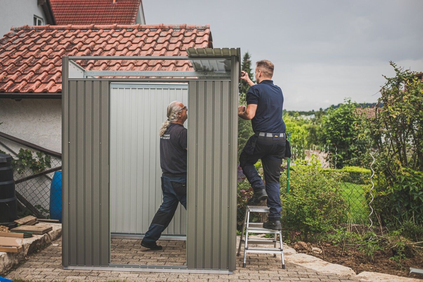 Montage eines Biohort Gartenhauses