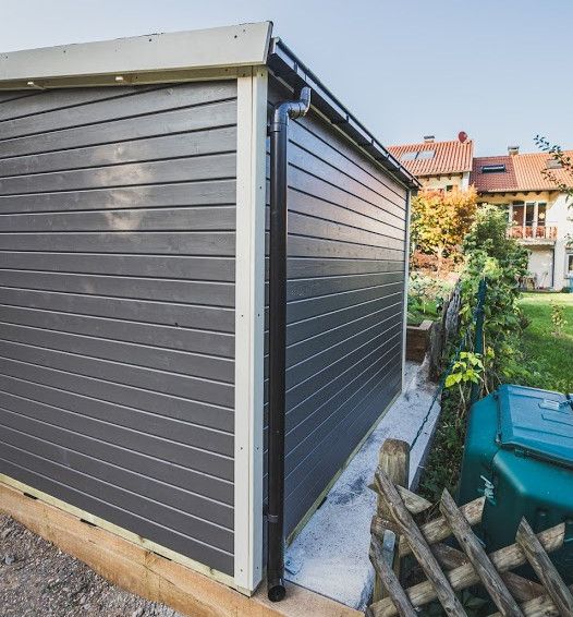 Dachrinne für Gartenhäuser