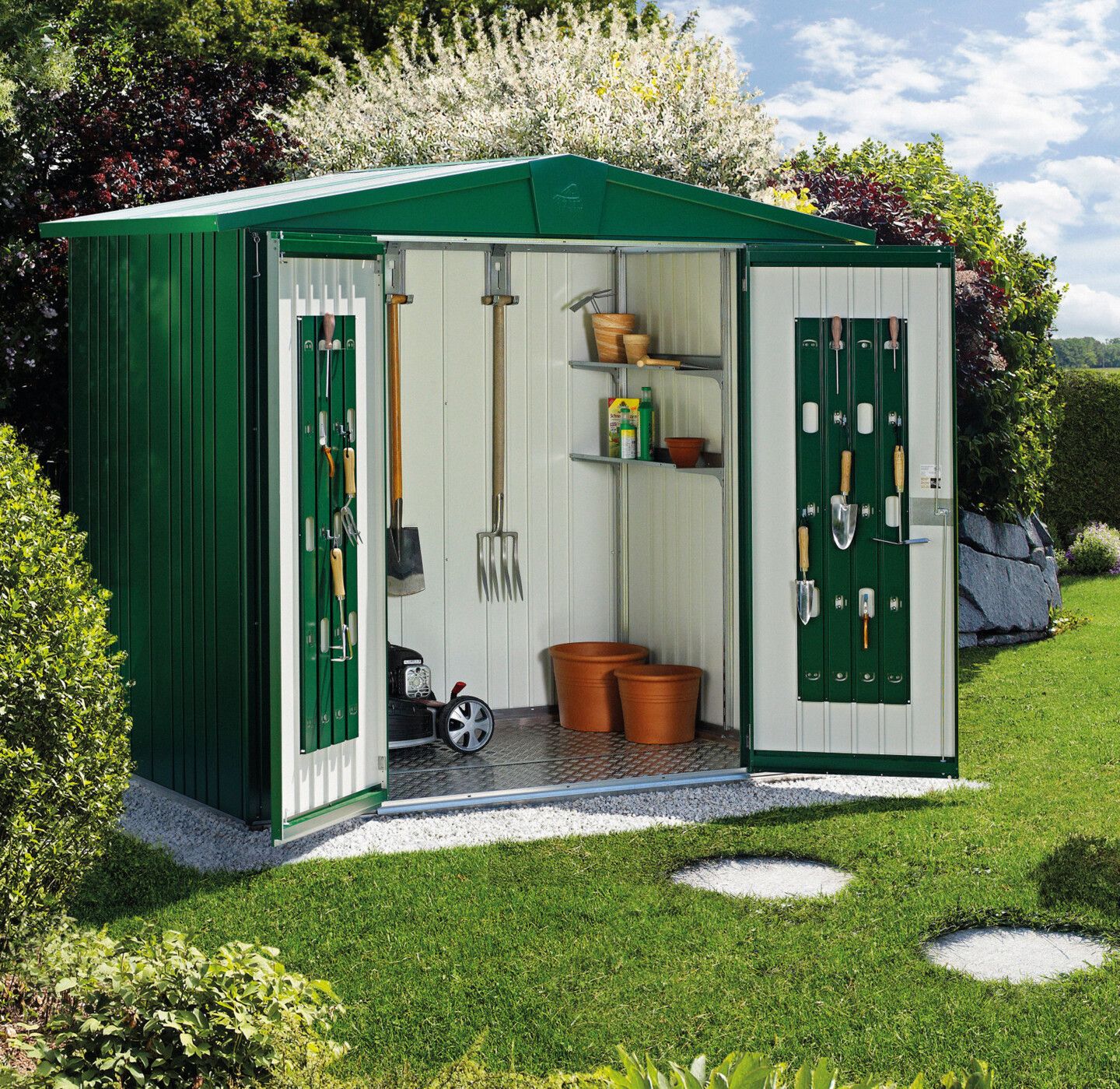 Biohort Europa Metall-Gerätehaus  | 1-2 Tage Lieferzeit | Mein-Gartenshop24.de
