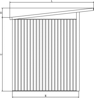 Skizze Wand
