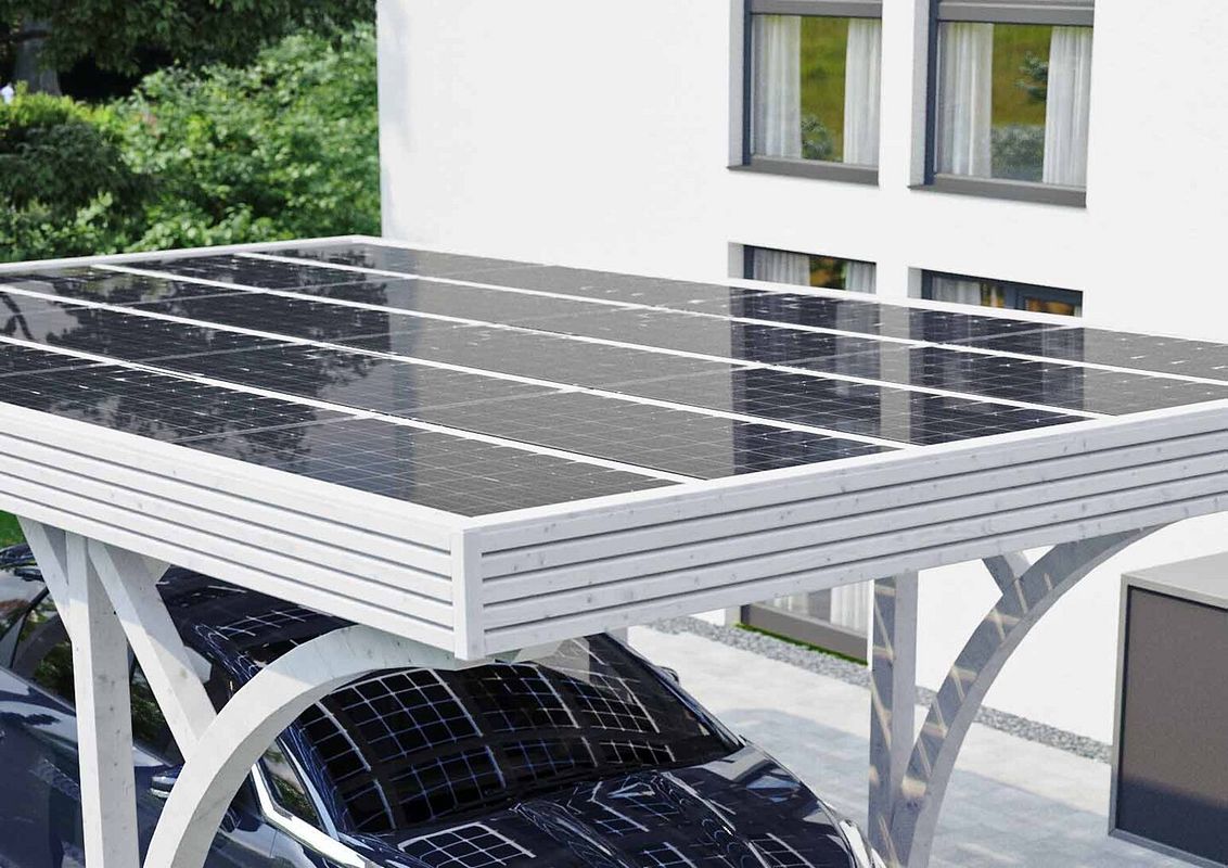 Bündiger Einbau der Paneele über die gesamte Dachfläche