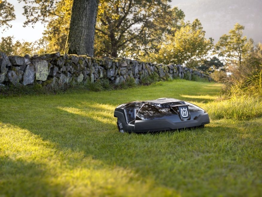 Automower auf der Wiese
