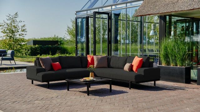 Hartman Loungetisch HARRY 84 x 80 x 29 cm Aluminium black 