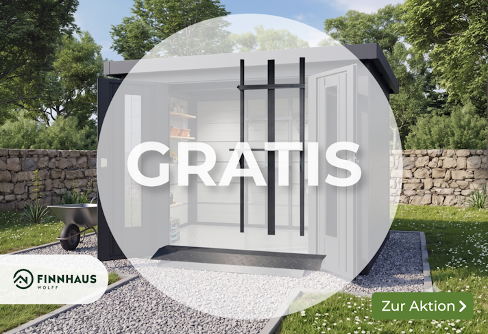 WPC-Haus kaufen: Gratis-Zubehörset dazu Sliderbild
