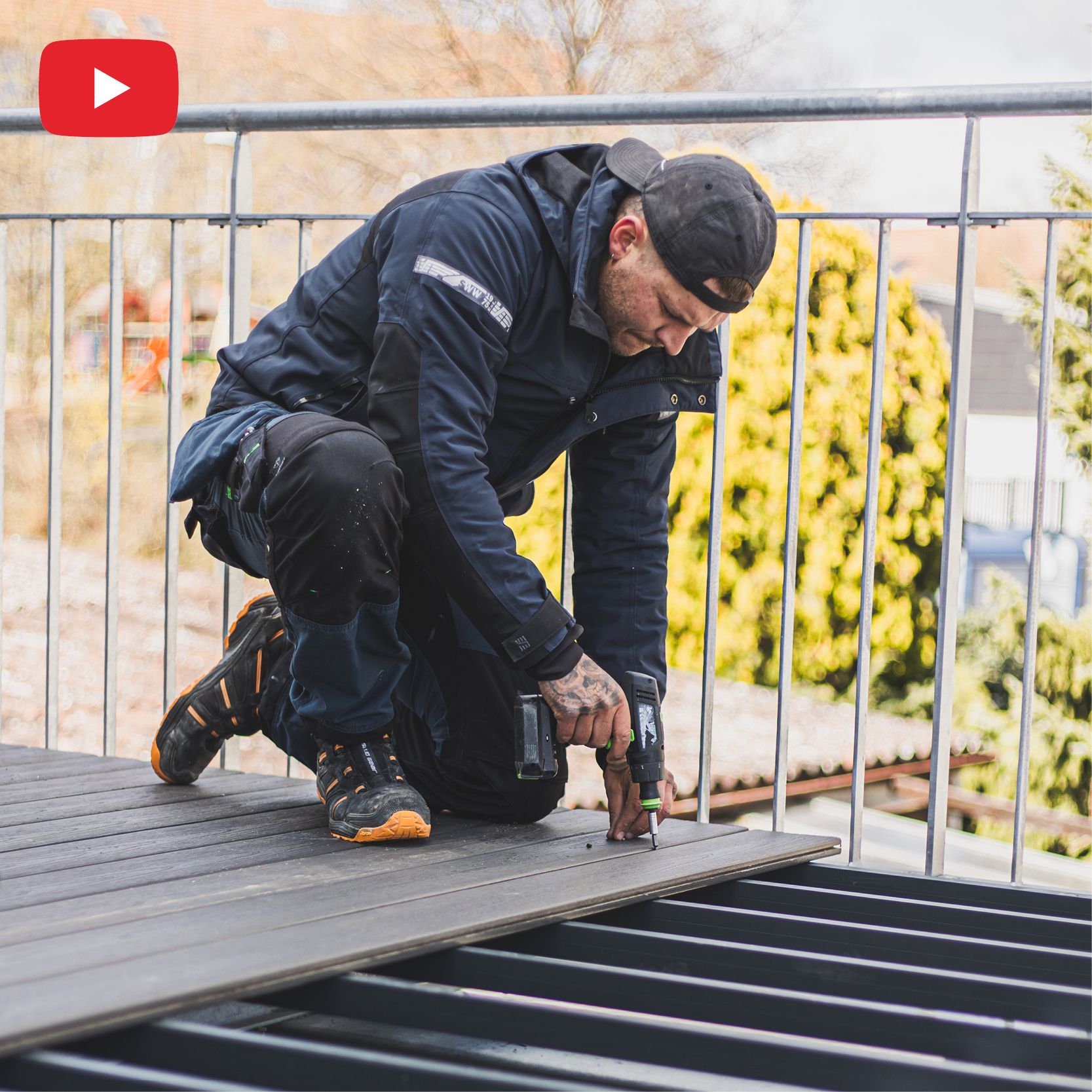WPC-Dachterrasse - Montageanleitung