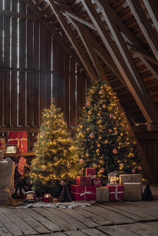 Klassische Christbaumbeleuchtung