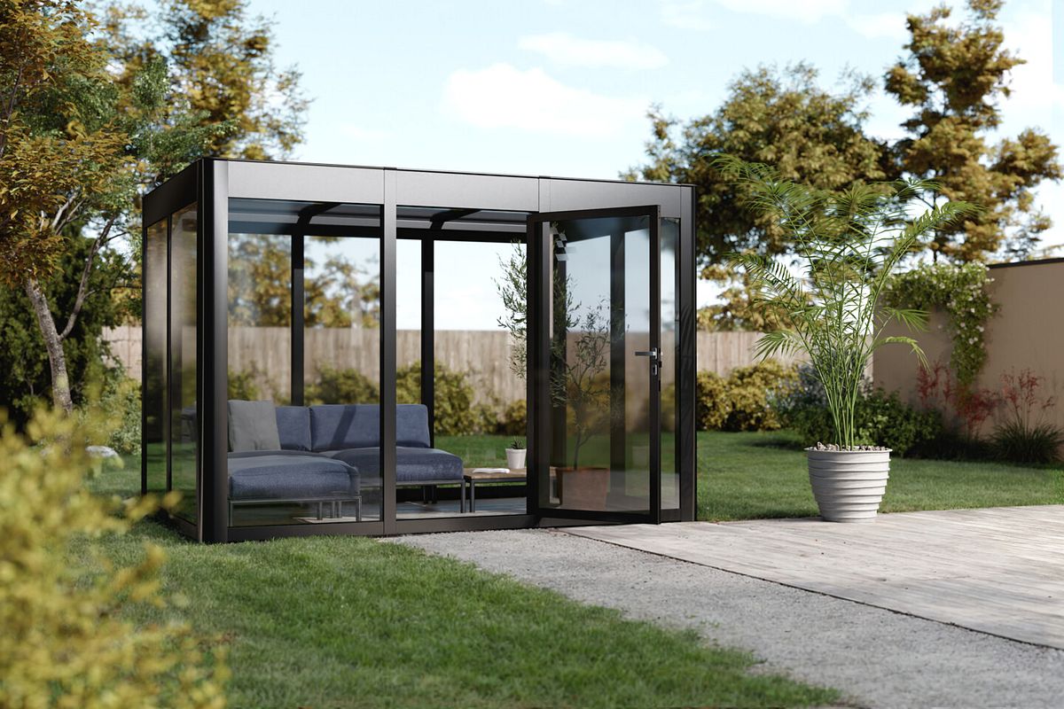 SunElements Design Gewächshaus/Sommergarten SunGarden Infinity mit Photovoltaik-Option