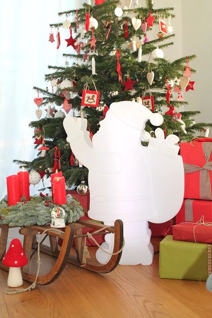 8 seasons design LED-Dekoleuchte Shining Santa H 78 cm cm (RGB) 