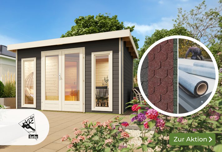 Karibu-Dacheindeckung -50% Sliderbild