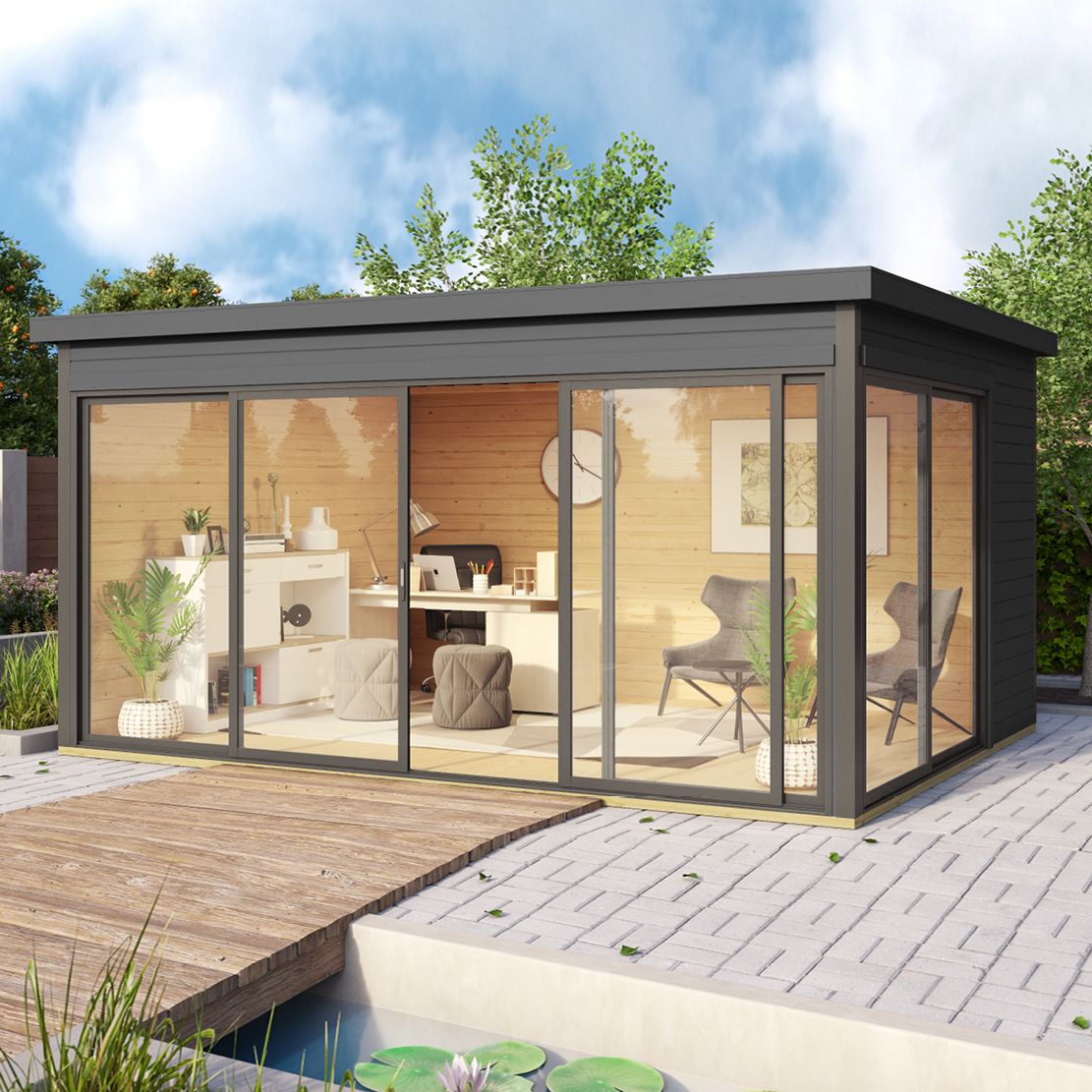 Gartenhaus aus Holz – Oase zum Entspannen!