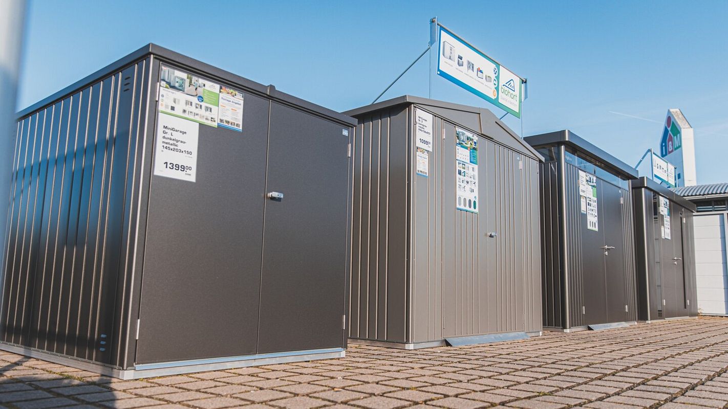 Gerätehäuser aus Metall von Biohort