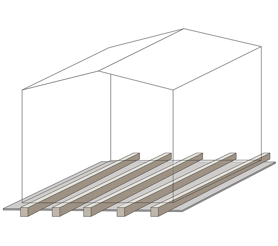 Beispiel für Fundament: Plattenfundament