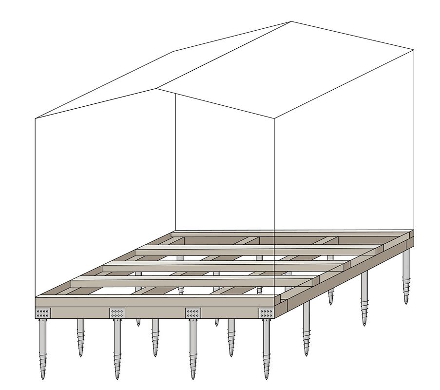 Schraubfundament Skizze