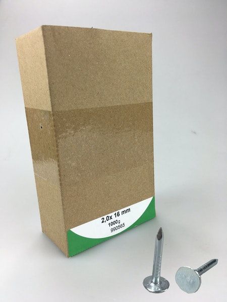 Nägel für Dachpappe sind feuerverzinkt und haben einen besonders großen Kopf