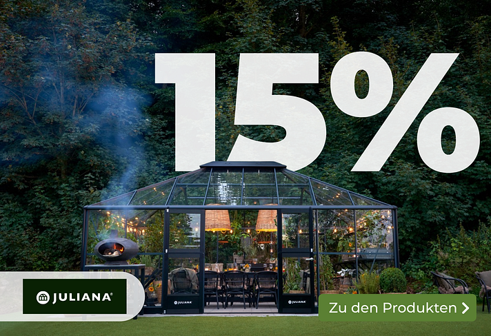 Gewächshaus Rabatte im Oktober Sliderbild