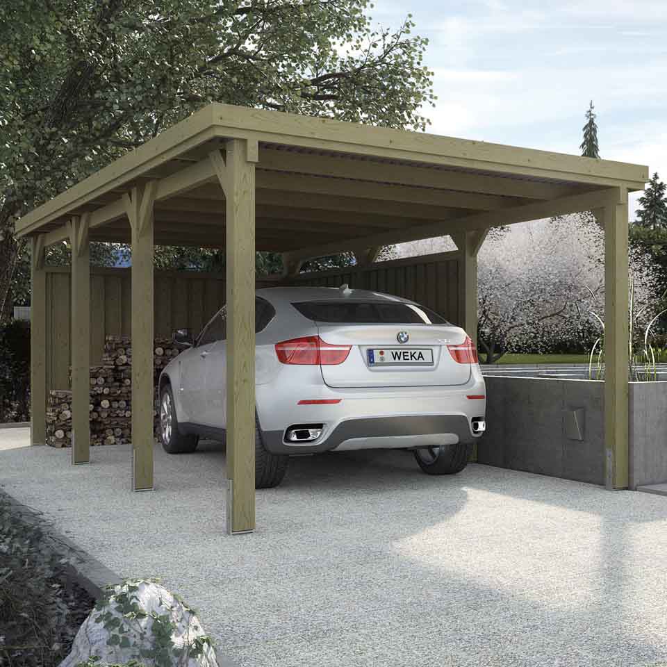 Einzelcarport Holz