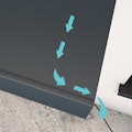Vordach Serie BS mit Schwallleiste und seitlicher Wasserabführung Vordach Serie BS mit Schwallleiste und seitlicher Wasserabführung