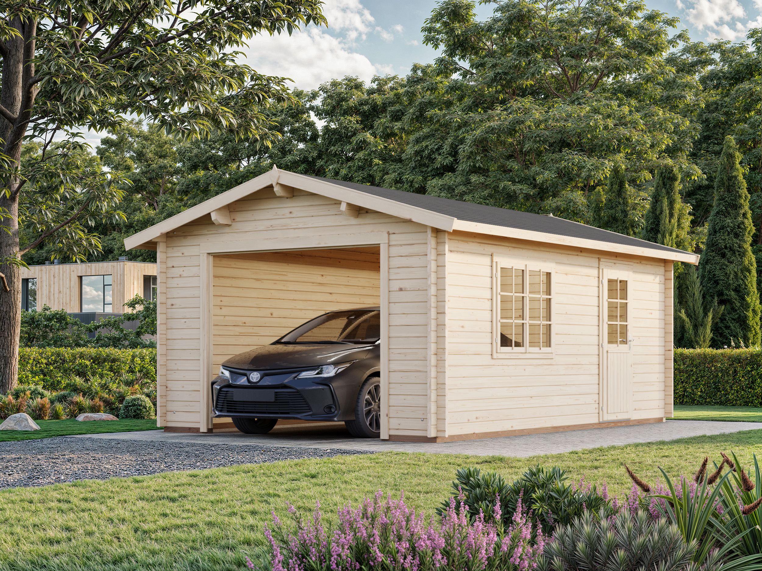 Palmako Garage Roger 19,0 m² - 44 mm - ohne Tor