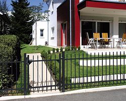Alberts® Zaun Grundset Chaussee zum Aufschrauben 