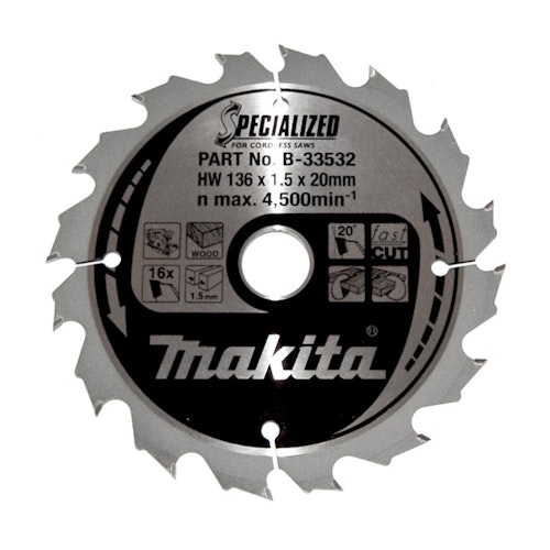 Makita SPECIALIZED Sägeb.136x20x16Z B-33532