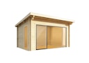 Vorschaubild Wolff Finnhaus Gartenhaus Trondheim 70-D isolierverglast XL mit Schiebetür rechts