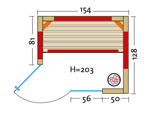 Infraworld Infrarotkabine TrioSol Unica 1 inkl. 5-teiligem gratis Zubehörset