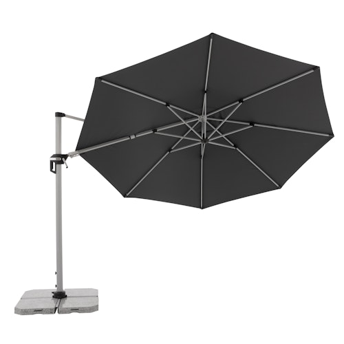 doppler Pendelschirm ACTIVE 370, Aluminium Grau / 100 % Polyester 200 g/m²