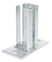 Vorschaubild Alberts® Pfostenträger zum Aufschrauben für Eckpfosten Doppelstabmatten 60 x 60 mm