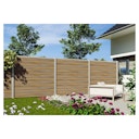 Vorschaubild T&J WAREN WPC Steckzaun-Set - Verschiedene Farben