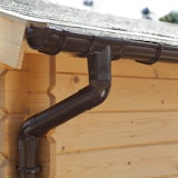 Palmako Kunststoff Regenrinnen-Set 3000 mm für Satteldach-GartenhäuserZubehörbild