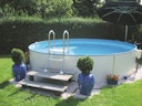Vorschaubild myPOOL Swimming Pool Poolset Premium Rund mit Sandfilteranlage - weiß