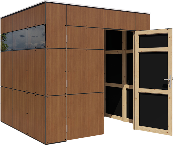 Bertilo Gartenhaus HPL 1 - 6 mm