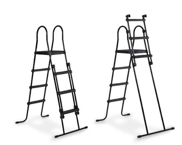 Exit rechteckiger Rahmenpool mit Sandfilteranlage, Wärmepumpe und Sonnendach 400 x 200 cm (Höhe 122cm)