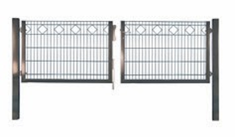 T&J CARO Schmuckzaun-Doppeltor