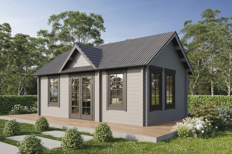 Wolff Finnhaus Gartenhaus Sandwald 26 - 70 mm