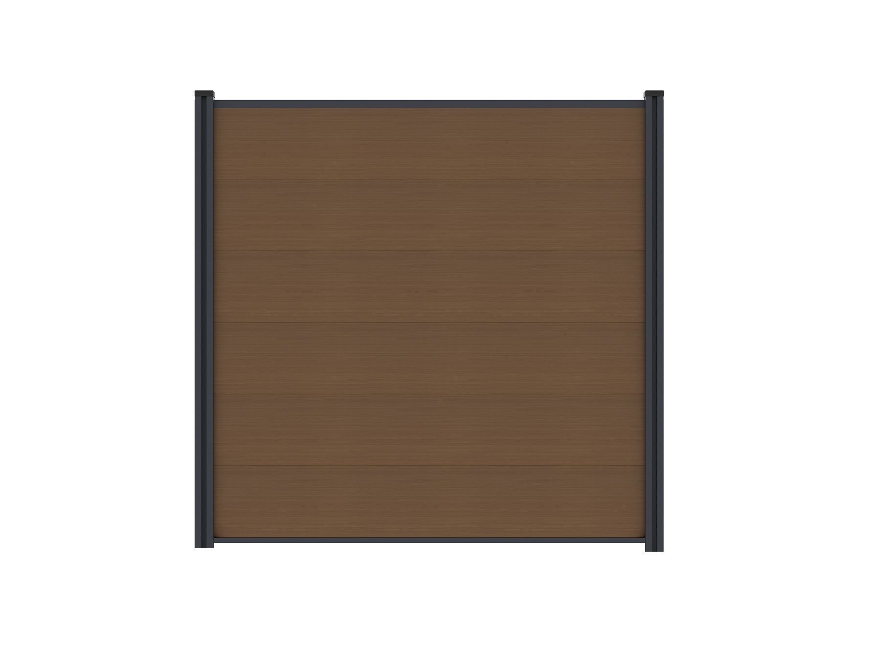 T&J MAX XL WPC Steckzaunset 175 x 168 cm