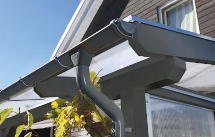 Skan Holz Metall Regenrinnen-Set für Terrassenüberdachungen / Anlehncarports