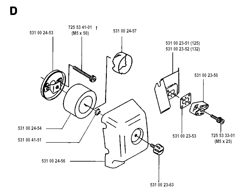 Explosionszeichnung Ersatzteile