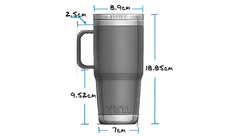 YETI Reisebecher RAMBLER 20 oz. (591 ml) - mit Stronghold Deckel 