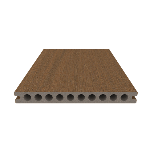 NewTechWood Gigante Vintage WPC-Terrassendiele Hohlkammer Teak  23 x 210 mm