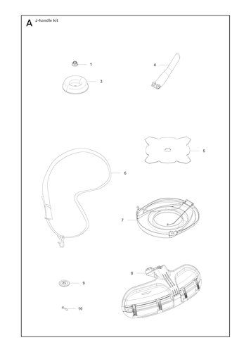 Husqvarna Zubehör und Werkzeuge 544249601 J-Handgriffsatz / Umbausatz