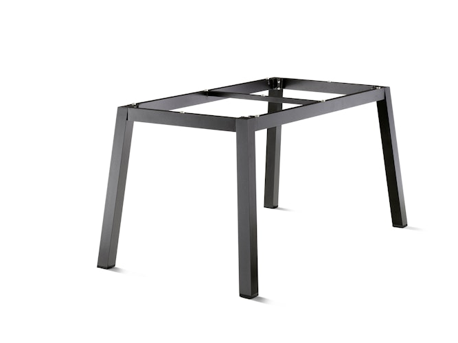Sieger Lofttisch-Gestell 160 x 90 cm, Quadratrohr Aluminium Eisengrau - Abverkauf