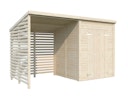 Vorschaubild Palmako Gerätehaus Leif 3,0 m² + 2,9 m² Anbau - 16 mm